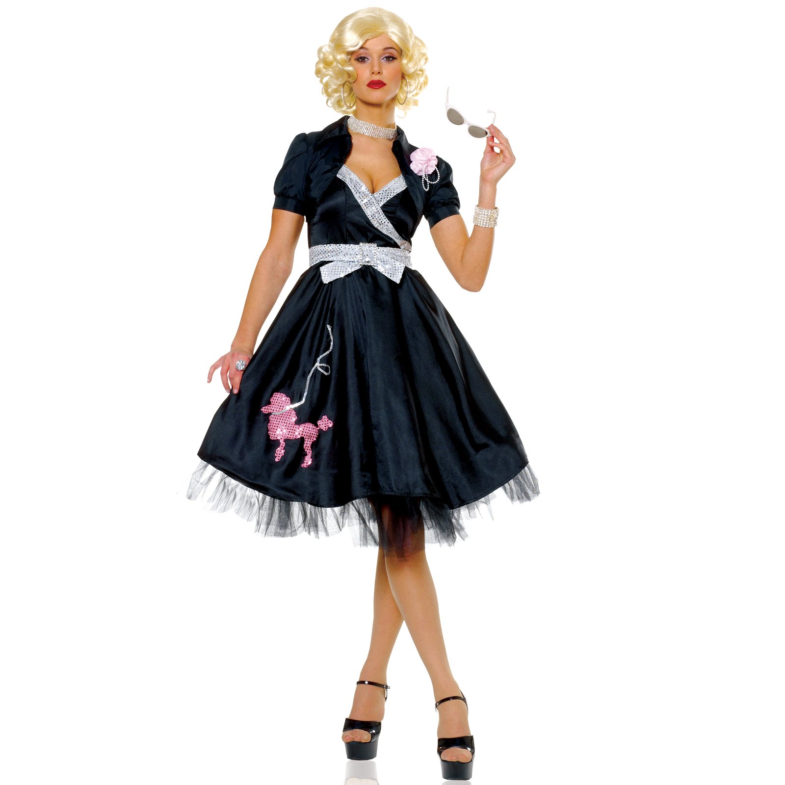 J50 Ladies 1950s Grease Bopper Poodle Hop Diva Sock Hop Fancy Dress ...